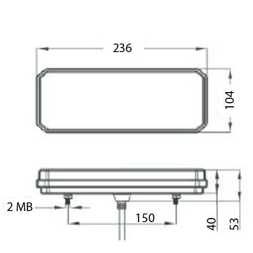 10-30V LED GLO Left Hand Rear Combination Lamp - Image 4