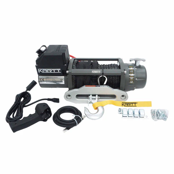 KARTT 9500 lbs 12v Electric Winch Synthetic Rope - Image 5