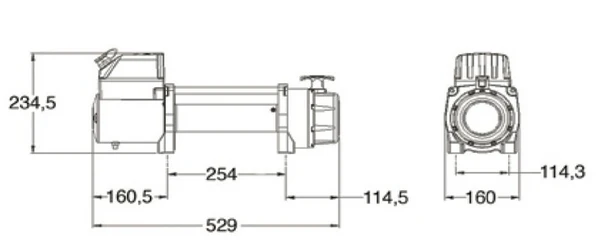 KARTT 9500 lbs 12v Electric Winch Synthetic Rope - Image 2
