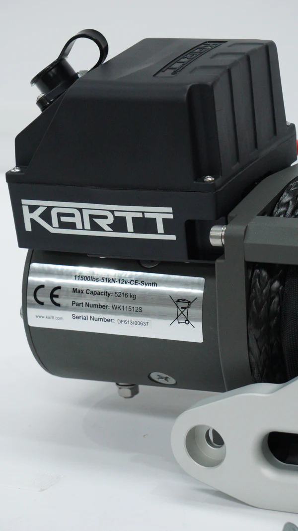 KARTT 11500 lbs 12v Electric Winch Synthetic Rope - Image 3